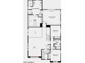 This is a home second floor plan featuring a primary suite, three bedrooms, two bathrooms, and a laundry room at 7670 W Crabapple Dr, Peoria, AZ 85383