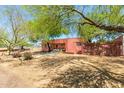 Expansive backyard featuring mature trees, providing ample shade and privacy to the home at 330 W Minnezona Ave, Phoenix, AZ 85013