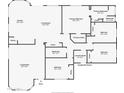 Detailed floor plan showcasing the layout with 3 bedrooms, including primary bedroom and living spaces at 4215 S Marisol Ln, Gilbert, AZ 85297