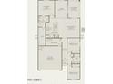 Detailed home floor plan showcasing bedrooms, bathrooms, kitchen, and living areas at 5053 S 252Nd Ave, Buckeye, AZ 85326