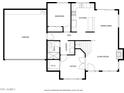 First-floor floor plan featuring a garage, kitchen, living room, bedroom, bathroom, and office spaces at 4212 W Jason Dr, Glendale, AZ 85308