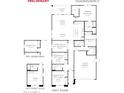 Detailed first floor plan of the Passionflower II, showcasing the layout of all rooms and garage at 36939 W Santa Maria St, Maricopa, AZ 85138