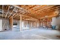 Exposed studs and rafters showing construction details during renovation, ready to be transformed into a modern living area at 4350 E Vermont Ave, Phoenix, AZ 85018