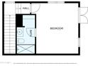 Upstairs floor plan showcases bedroom and bath layout with approximate dimensions at 7701 E Golden Eagle Cir, Gold Canyon, AZ 85118