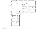 Detailed floor plan outlining the layout of the house at 1637 S Los Alamos Cir, Mesa, AZ 85204
