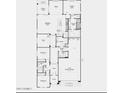 Detailed floor plan showcasing the layout of the home, including bedrooms, bathrooms, and living spaces at 5421 W Jackalope Ln, Laveen, AZ 85339