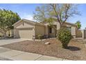 A single-story home featuring desert landscaping, a two-car garage, and a well-manicured front yard at 2932 N 115Th Ln, Avondale, AZ 85392