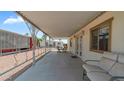 Spacious covered patio perfect for outdoor dining and relaxation, offering ample space for entertaining guests at 8103 E Southern Ave # 154, Mesa, AZ 85209