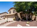 Beautiful home with mature tree and well-maintained desert landscaping in the front yard at 288 E Baylor Ln, Gilbert, AZ 85296