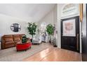 Bright living room boasts high ceilings, lots of natural light and modern decor at 288 E Baylor Ln, Gilbert, AZ 85296