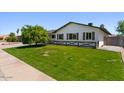 Attractive single-story home featuring well-maintained lawn, mature landscaping, and complementary trim at 4421 S Terrace Rd, Tempe, AZ 85282