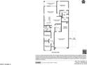 Detailed floor plan showcasing the layout of this home, with clearly defined room dimensions and features at 25207 N 183Rd Dr, Wittmann, AZ 85361