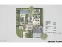 Detailed ground floor plan showcasing layout with pool, living spaces, and garage at 4002 N 34Th St, Phoenix, AZ 85018