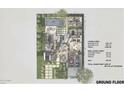 Detailed floor plan showing layout of home, including living areas, bedrooms, and outdoor spaces at 4008 N 34Th St, Phoenix, AZ 85018