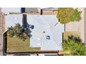 Bird's-eye view of the home showcasing the roof, landscaping, and surrounding neighborhood at 1529 W Rovey Ave, Phoenix, AZ 85015