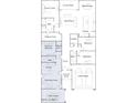 Detailed floor plan showcasing the layout of a modern home with a next-gen suite at 17551 W Victory St, Goodyear, AZ 85338