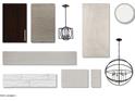 Selection of design studio samples featuring tile, wood, carpet, fixtures and cabinet door samples at 16081 W Remuda Dr, Surprise, AZ 85387