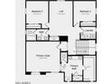 Detailed second floor plan featuring primary suite with walk-in closet, 2 bedrooms, loft and bath at 10168 W Vale Dr, Avondale, AZ 85392