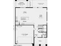 Detailed first floor plan featuring a 2-car garage, kitchen, great room, and covered patio at 10168 W Vale Dr, Avondale, AZ 85392