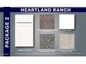 The Package 2 Design Scheme featuring white cabinets, grey-toned carpet, counter, tile, and paint selections at 1314 W Kennedy Ave, Coolidge, AZ 85128