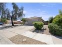 Detached two-car garage and desert landscape at 206 N 152Nd Ave, Goodyear, AZ 85338