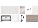Kitchen finishes showcase elegant countertops, white shaker cabinets, and stainless steel hardware at 7713 W Avenida Del Rey --, Peoria, AZ 85383