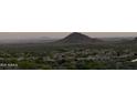 Panoramic view of a desert mountain range with houses below at 15025 E Scarlet Sky Ln # 1, Fountain Hills, AZ 85268