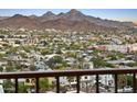Breathtaking mountain and city views are visible from the property's upper deck area at 10005 N 1St Dr, Phoenix, AZ 85021