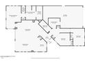Detailed floor plan showcasing the layout of this inviting home with multiple bedrooms, baths, and spacious living areas at 1399 E Anna Dr, Casa Grande, AZ 85122