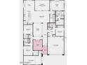 Detailed floor plan showcasing the layout of this spacious new home at 17110 W Hackamore Dr, Surprise, AZ 85387