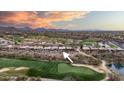 Aerial view of the property, located on the golf course at 41814 N Crooked Stick Rd, Anthem, AZ 85086