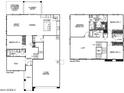 This is a two story floor plan with a three car garage, 4 bedrooms, 3 bathrooms and a loft at 25348 W Bowker St, Buckeye, AZ 85326