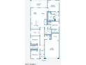 Detailed floor plan showcasing four bedrooms, three baths, a flex room, and a two-car garage at 25354 W Bowker St, Buckeye, AZ 85326