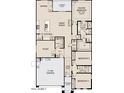 Detailed floor plan showcasing the layout of the home, including bedrooms, bathrooms, kitchen, living spaces, and garage at 531 S 198Th Ave, Buckeye, AZ 85326