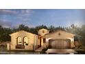 Charming home boasts a tile roof, manicured landscaping, and a private gated entrance, creating a welcoming curb appeal at 1185 E Gleneagle Dr, Chandler, AZ 85249