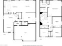 Detailed floor plan illustrating the layout of both floors of this spacious home at 12376 W Hazelwood St, Avondale, AZ 85392