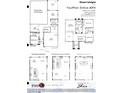 Floor plan featuring 4 bedrooms, 3 baths, 2-car garage, flex room, game room, and an open concept kitchen and living space at 12950 W Cassia Trl, Peoria, AZ 85383