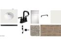 A curated collection of fixtures and finishes for a stylish bathroom remodel project at 24072 W Bowker St, Buckeye, AZ 85326