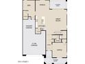Detailed floor plan of the first story, featuring a kitchen, great room, office, and tandem garage at 5531 W Hopi Trl, Laveen, AZ 85339