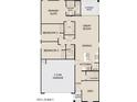 Detailed floor plan showcasing the layout with primary suite, bedrooms, kitchen and garage at 18232 W La Senda Dr, Surprise, AZ 85387