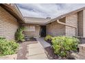 Inviting walkway leading to the front door, surrounded by lush greenery at 14221 N 45Th St, Phoenix, AZ 85032