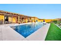 Inviting backyard pool with covered patio, a perfect space for outdoor entertaining and relaxation at 3713 W Abrams Dr, New River, AZ 85087