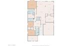 Detailed floor plan showcasing the layout with the kitchen, bedrooms, garage and the Primary bedroom and bathroom at 15360 W Corrine Dr, Surprise, AZ 85379