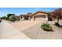 Attractive single-story home featuring a large driveway, a three-car garage, and desert-friendly landscaping at 13458 W Coronado Rd, Goodyear, AZ 85395