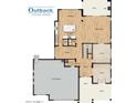 Detailed floor plan featuring an open-concept kitchen, a great room, a 3-car garage, and an office at 26631 S 169Th Pl, Queen Creek, AZ 85142