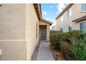 View of the entryway with a private walkway and desert landscaping at 44355 W Oster Dr, Maricopa, AZ 85138