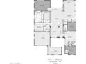 Detailed floor plan of the home layout, showing the room sizes and relationships at 4671 N 185Th Ln, Goodyear, AZ 85395