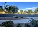 Scenic street view featuring beautiful trees and green lawns in a tranquil residential neighborhood at 5304 S Wesley S Cir, Mesa, AZ 85212