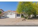 Charming single-story home with a well-maintained front yard featuring desert landscaping and an attached two-car garage at 7214 W Columbine Dr, Peoria, AZ 85381