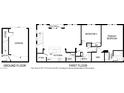 Detailed floor plan showcasing the layout of both floors of the home at 1225 N 36Th St # 2119, Phoenix, AZ 85008